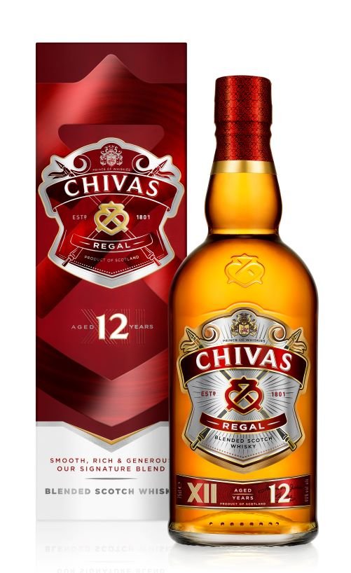 Sample bottle of Whiskey - Chivas Regal 12 years 40% - Distillerie Chivas